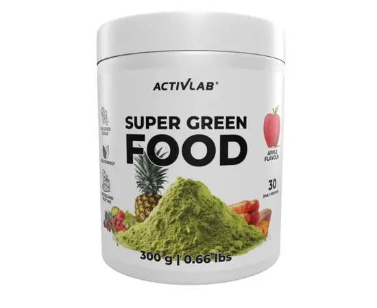 Activlab Super Green Food 300g, Фасування: 300 g, Смак: Black Currant Cranberry / Чорна Смородина Журавлина, image , зображення 2
