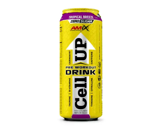 AmixPro CellUP Pre Workout 1/12 500 мл, Фасування: 500 ml, Смак: Cherry / Bишня, image , зображення 3