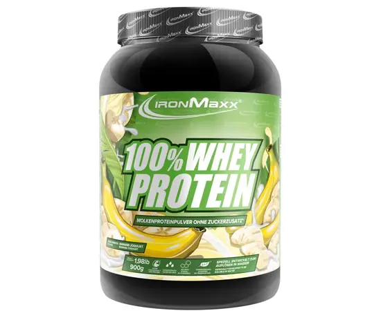 IronMaxx 100% Whey Protein 900 g, Фасування: 900 g, Смак: Cherry Yoghurt / Вишневий Йогурт, image , зображення 4
