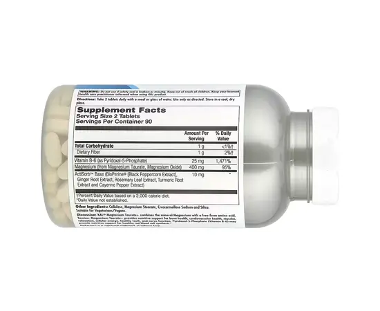 KAL Magnesium Taurate+ 400 mg 180 tabs, Фасовка: 180 tabs, KAL Magnesium Taurate+ 400 mg 180 tabs, Фасовка: 180 tabs , изображение 2 в интернет магазине Mega Mass