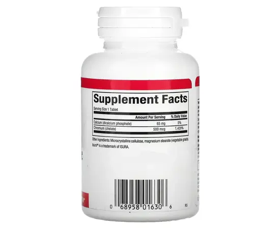 Natural Factors Chromium GTF Chelate  500 mcg  90 tablets, image , зображення 2