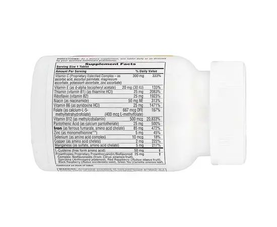Nature's Plus Hema-Plex Iron with Essential Nutrients 30 tabs, Фасування: 30 tabs, image , зображення 2