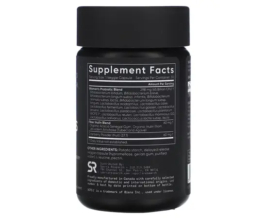 Sport Research Womens Probiotics 65 Bilion 30 caps, Sport Research Womens Probiotics 65 Bilion 30 caps , изображение 2 в интернет магазине Mega Mass