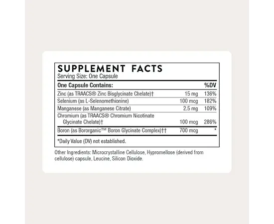Thorne Trace Minerals 90 caps, image , зображення 2