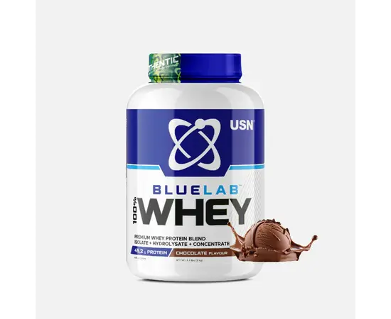 USN Blue Lab 100% Whey 2000 g, Фасування: 2000 g, Смак: Strawberry Cream / Полуничний Крем, image , зображення 3