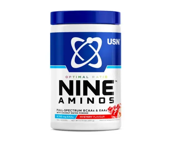USN Nine Aminos 330 g, Фасування: 330 g, Смак: Grape Fizzy / Виноградний Шипучий, image , зображення 2