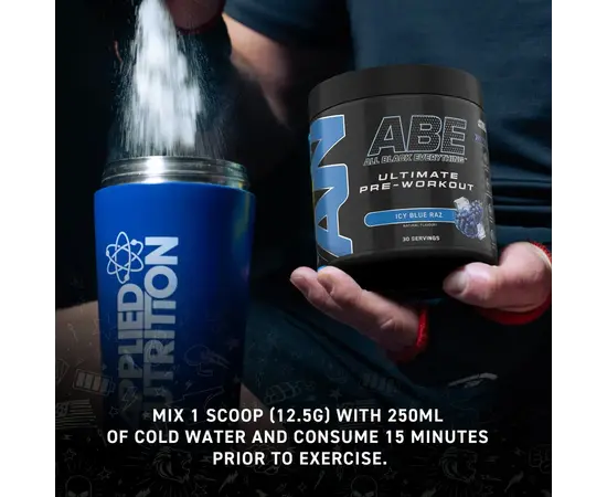 Applied Nutrition ABE - All Black Everything 375 g, Фасовка: 375 g, Вкусы: Strawberry Mojito / Клубника Мохито, Applied Nutrition ABE - All Black Everything 375 g, Фасовка: 375 g, Вкусы: Strawberry Mojito / Клубника Мохито , изображение 2 в интернет магазине Mega Mass