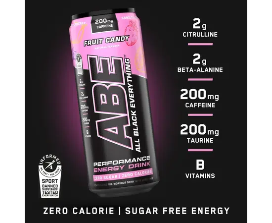 Applied Nutrition ABE - All Black Everything 330 ml, Фасування: 330 ml, Смак: Fruit Candy / Фруктова Цукерка, image , зображення 2