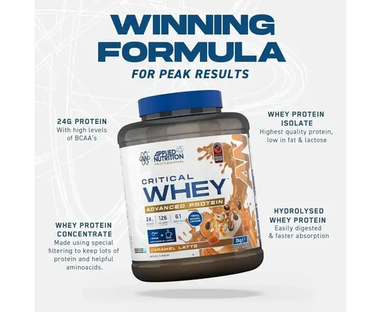 Applied Nutrition Critical Whey 2000 g, Фасовка: 2000 g, Вкусы: Vanilla Ice Cream / Ванильное Мороженое, Applied Nutrition Critical Whey 2000 g, Фасовка: 2000 g, Вкусы: Vanilla Ice Cream / Ванильное Мороженое , изображение 3 в интернет магазине Mega Mass