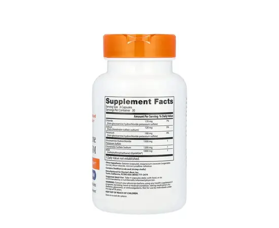 Doctor's Best Glucosamine Chondroitin & MSM 120 caps, Фасування: 120 caps, image , зображення 2