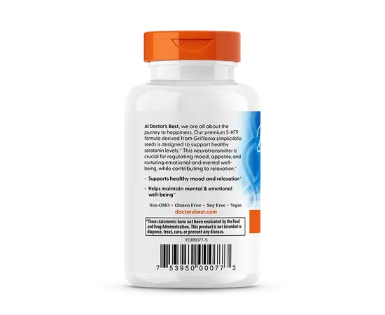 Doctor's Best 5-HTP 100 mg 60 veg caps, image , зображення 3