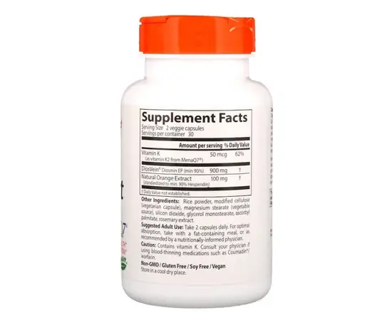 Doctor`s Best Vein Support 60 caps, image , зображення 2