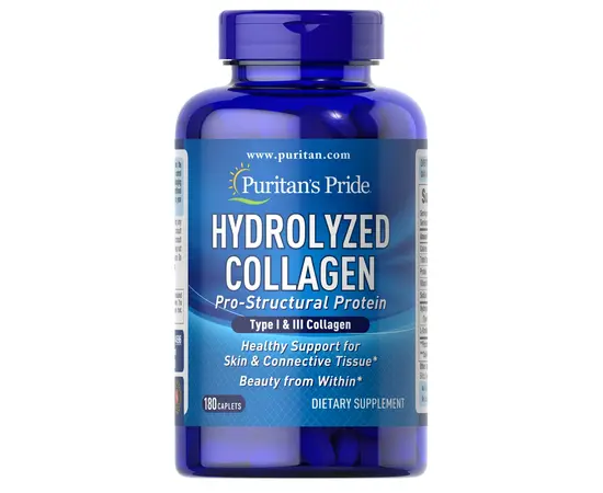 Puritan's Pride Hydrolyzed Collagen 1000 mg 180 tabs, image 