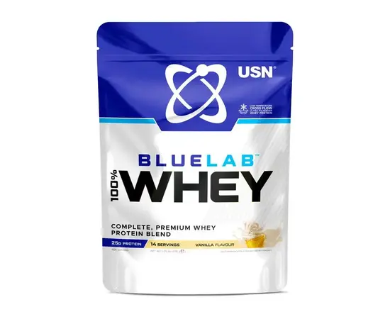 USN Blue Lab 100% Whey 476 g, Фасування: 476 g, Смак: Caramel Popcorn / Карамель Попкорн, image , зображення 3