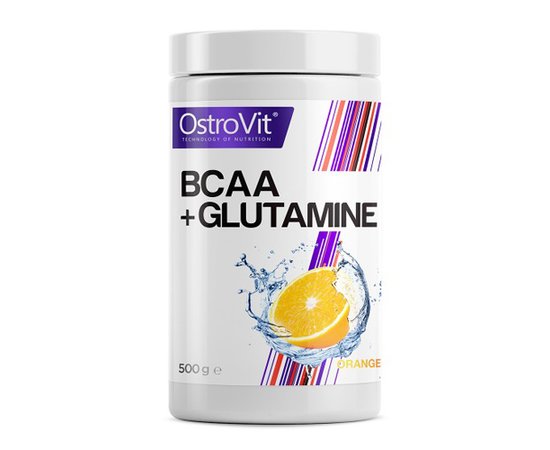 OstroVit BCAA + Glutamine 500g, Смак: Lemon / Лимон, image 