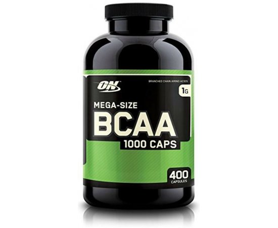 Optimum Nutrition Mega-Size BCAA 400 caps, image 