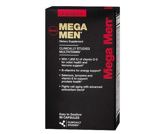 GNC Mega Men 90 caps, GNC Mega Men 90 caps  в интернет магазине Mega Mass