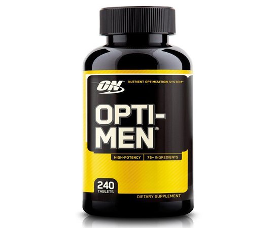 Optimum Nutrition Opti-Men 240 tabs, Optimum Nutrition Opti-Men 240 tabs  в интернет магазине Mega Mass
