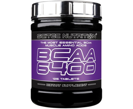 Scitec Nutrition BCAA 6400 125 tabs, image 