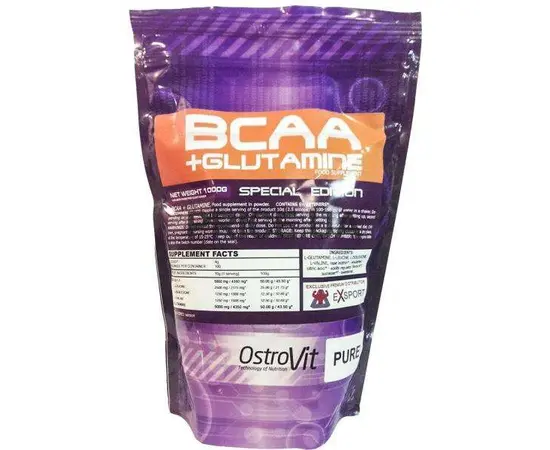 OstroVit BCAA + Glutamine 1000 g, Вкусы: Lemon / Лимон, OstroVit BCAA + Glutamine 1000 g, Вкусы: Lemon / Лимон  в интернет магазине Mega Mass