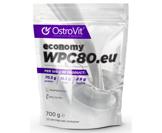 OstroVit Economy WPC80.eu 700 g, Смак:  Chocolate / Шоколад, image 