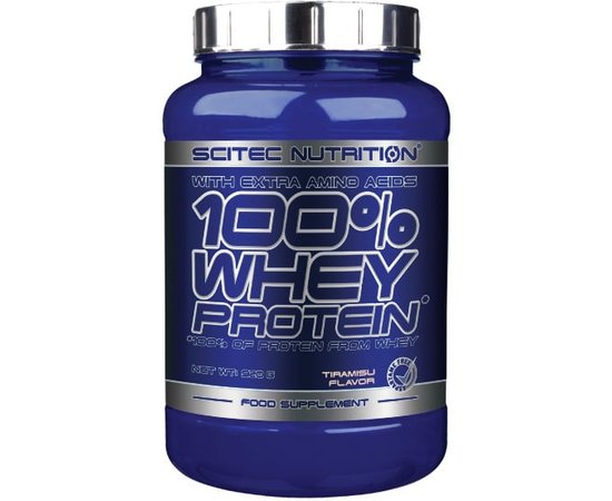 Scitec Nutrition 100% Whey Protein 920 g, Смак: Tiramisu / Тірамісу, image 