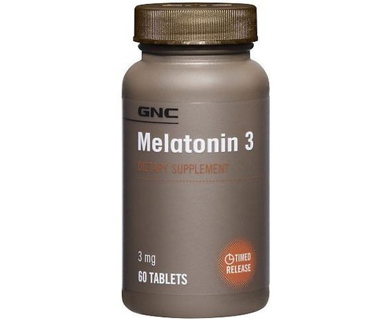 GNC Melatonin 3 mg 60 tabs, image 