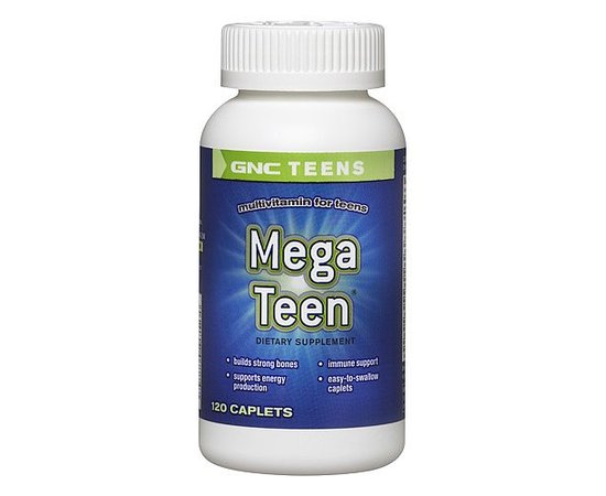 GNC Mega Teen Multivitamin 120 caps, GNC Mega Teen Multivitamin 120 caps  в интернет магазине Mega Mass