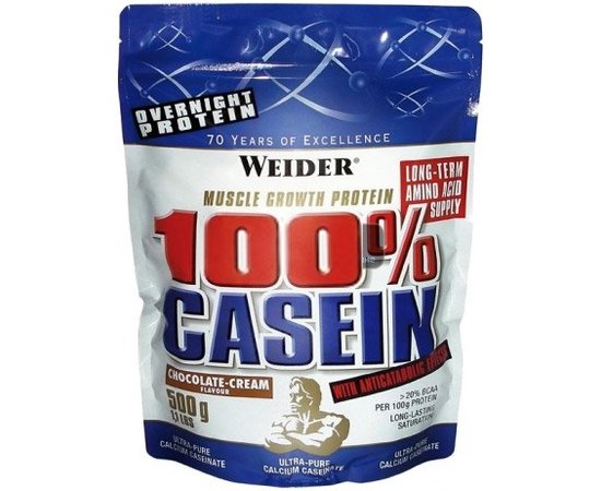 Weider 100% Casein 500 g, Смак: Vanilla Cream / Ванільний Крем, image 