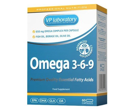 VP Laboratory Omega 3-6-9 60 caps, image 