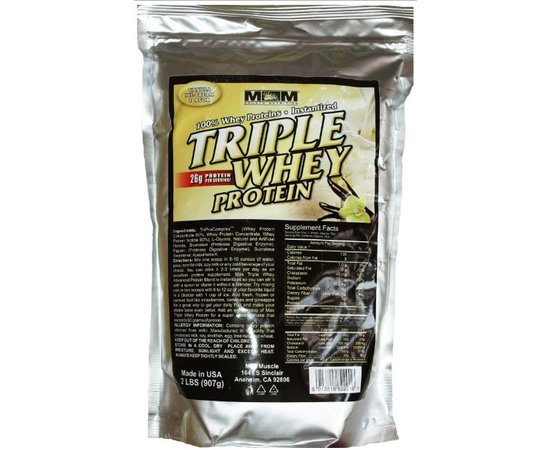 Max Muscle Triple Whey Protein 907 g, image 