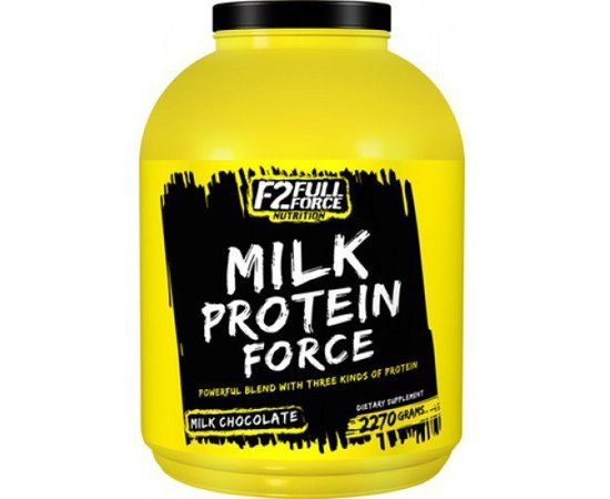 Full Force Milk Protein Force 2270г, Смак:  Strawberry / Полуниця, image 