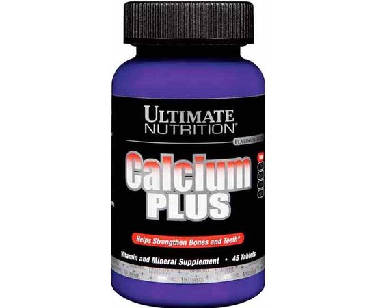 Ultimate Nutrition Calcium Plus 45 tabs, Ultimate Nutrition Calcium Plus 45 tabs  в интернет магазине Mega Mass