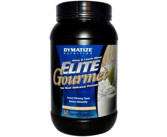 Elite Gourmet Protein 908г, Смак:  Strawberry Cream / Полуничний Крем, image 