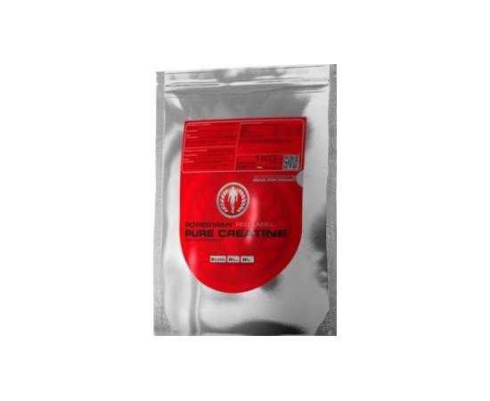 PowerMan Red Label Pure Creatine 1000г, image 