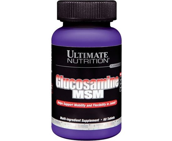 Ultimate Nutrition Clucosamine & MSM 60 tabs, image 