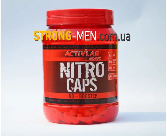 Activlab Nitro Caps 240 caps, Activlab Nitro Caps 240 caps , изображение 2 в интернет магазине Mega Mass