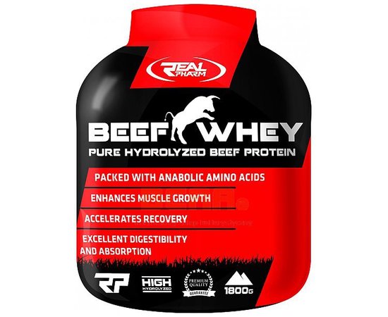 Real Pharm Beef Whey 85% 1800g, image 