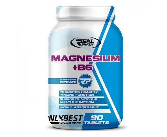 Real Pharm Magnesium + B6 90 tabs, Real Pharm Magnesium + B6 90 tabs  в интернет магазине Mega Mass
