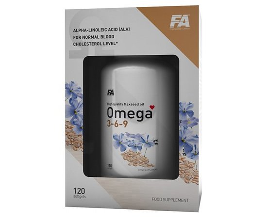 Fitness Authority Omega 3-6-9 120 softgels, image 