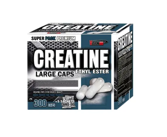 Vision Creatine Large Caps Ethyl Ester 100caps, image 