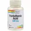 Solaray Pantothenic Acid 500 mg 100 caps, image 