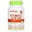 NutriBiotic Vitamin C+D3 & Zinc 100 caps, image 
