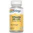 Solaray Vitamin D3 + K2 (125 mcg + 50 mcg) 60 caps, Фасування: 60 caps, Коцентрація: 5000 UI, image 
