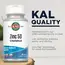 KAL Chelated Zink 50 mg 90 tabs, KAL Chelated Zink 50 mg 90 tabs , изображение 4 в интернет магазине Mega Mass