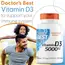 Doctor's Best Vitamin D3 5000IU 180 softgels, image , зображення 4