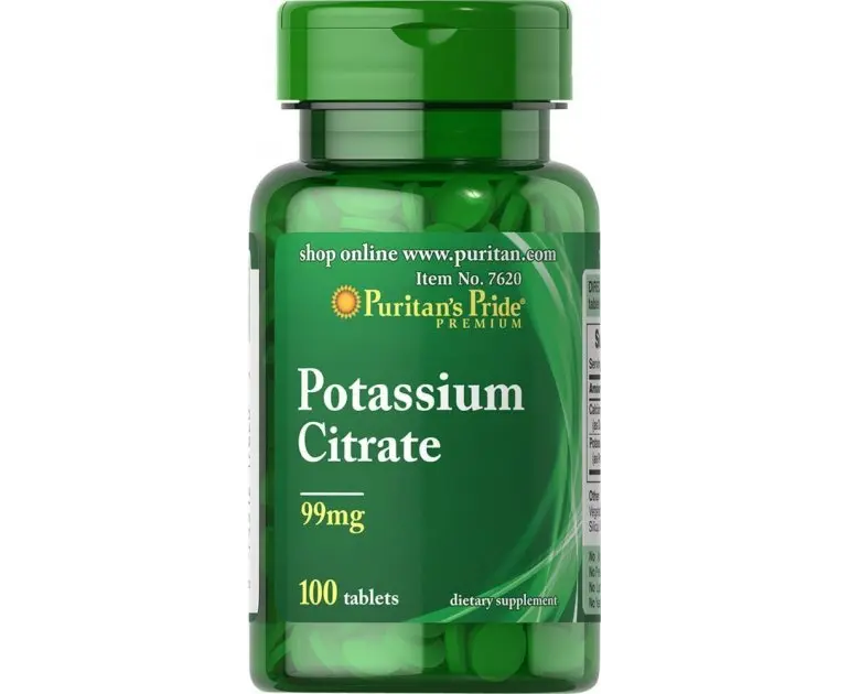 Puritan’s pride potassium citrate 99 mg 100 tabs купити, ціна в Києві