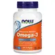 NOW Omega 3 100 softgels, Фасування: 100 softgels, image 